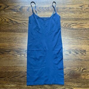5/$15 MUST BUNDLE Free People Intimately Navy Blue Bodycon Seamless Slip Dress